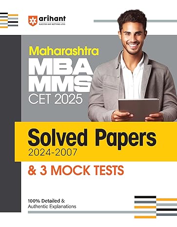 Maharashtra MBA/MMS CET 2025 Solved Papers (2024-2007) & 3 Mock Tests
